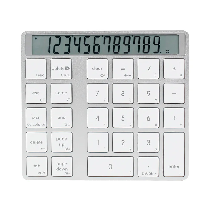 Bluetooth 2-In-1 Numeric Keypad Calculator Display Switch Charge Calculator Portable Mini Computer
Bluetooth 2-In-1 Numeric Keypad Calculator Display Switch Charge Calculator Portable Mini Computer