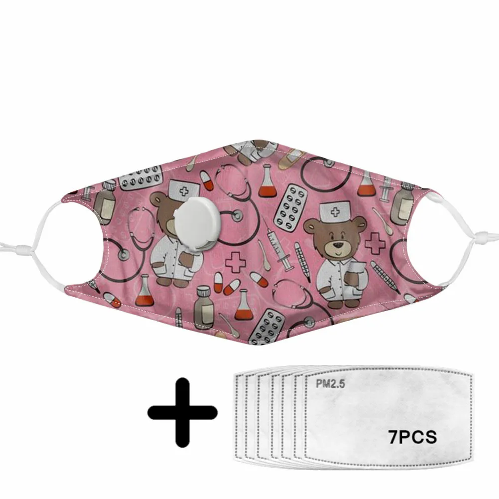 Pink Mask with Kawaii Bear Pattern Print Washable Elastic Face Protection Breathing Valve Masks and PM2.5 Filters Non-disposable
Pink Mask with Kawaii Bear Pattern Print Washable Elastic Face Protection Breathing Valve Masks and PM2.5 Filters Non-disposable
