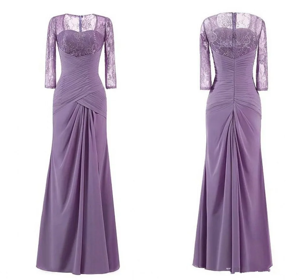 2019 Illusion Long Sleeve Mother Of The Bride Dresses Lace Pleats Square Evening gown For Women Weddings
2019 Illusion Long Sleeve Mother Of The Bride Dresses Lace Pleats Square Evening gown For Women Weddings