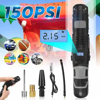 12V 150PSI Rechargeable Air Pump Tire Inflator Cordless Portable Compressor Digital Car Tyre Pump for Car Bicycle Tires Balls
12V 150PSI Rechargeable Air Pump Tire Inflator Cordless Portable Compressor Digital Car Tyre Pump for Car Bicycle Tires Balls