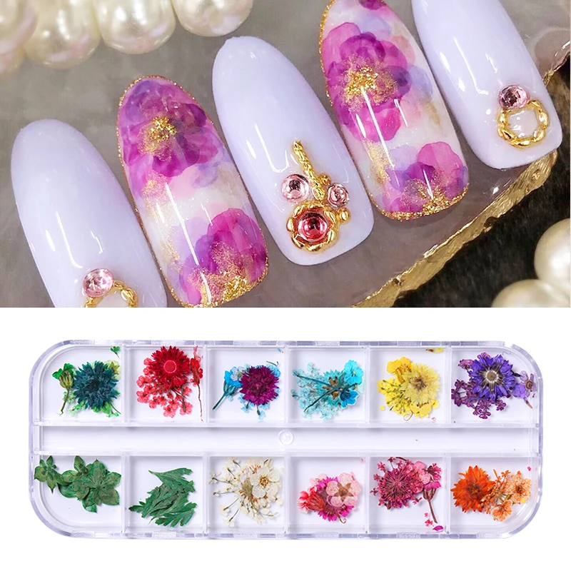12 Grids/Box Dried Flowers 3D Nail Art Decorations Lovely Petal Colorful Dry Flower Decor DIY Design Nail Art Accessories
12 Grids/Box Dried Flowers 3D Nail Art Decorations Lovely Petal Colorful Dry Flower Decor DIY Design Nail Art Accessories