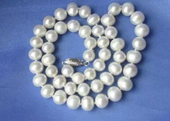 Nice 8mm-9mm Freshwater White Pearl Necklace
Nice 8mm-9mm Freshwater White Pearl Necklace