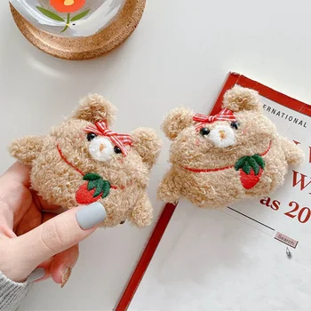For Airpods Pro Cover Handmade Plush Warm 3D Strawberry Rabbit Soft Case For Apple Airpods 3 Wireless Bluetooth Earphone Case
For Airpods Pro Cover Handmade Plush Warm 3D Strawberry Rabbit Soft Case For Apple Airpods 3 Wireless Bluetooth Earphone Case