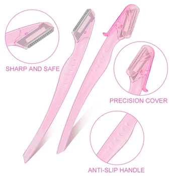 24Pcs/set Portable Eyebrow Trimmer Hair Remover Set Women Face Razor Eyebrow Trimmers Blades Shaver For Makeup Cosmetic Kit
24Pcs/set Portable Eyebrow Trimmer Hair Remover Set Women Face Razor Eyebrow Trimmers Blades Shaver For Makeup Cosmetic Kit