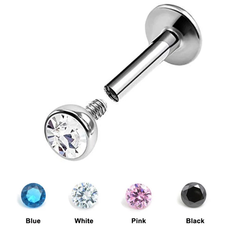 1Pc 1.5-4mm Colorful Zircon Gem Labret Lip Stud Ring Earring 16G Ear THelix Lip Piercing Flat Ring Cartilage Tragus Pircing
1Pc 1.5-4mm Colorful Zircon Gem Labret Lip Stud Ring Earring 16G Ear THelix Lip Piercing Flat Ring Cartilage Tragus Pircing
