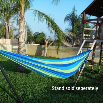 Hanging Hammock Strong Double Person Blue Stripes 300kg Picnic Explore Camp Hanging Bed Swing Hike Outdoor Leisure
Hanging Hammock Strong Double Person Blue Stripes 300kg Picnic Explore Camp Hanging Bed Swing Hike Outdoor Leisure