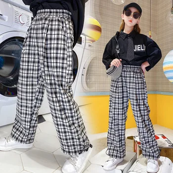 Kids Plaid Pants for Girls Wid Leg Pants Autumn Children's Pants Teen Casual Long Trousers Black & White Plaid Pants 10 12 13 Y
Kids Plaid Pants for Girls Wid Leg Pants Autumn Children's Pants Teen Casual Long Trousers Black & White Plaid Pants 10 12 13 Y