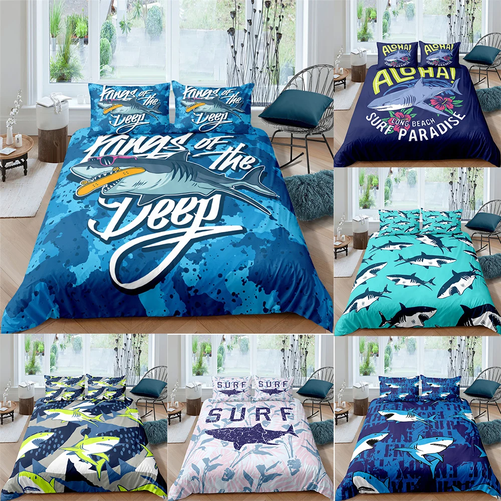 3D Popular Cartoons shark Pattern Bedding Set Queen Size Duvet Cover Comforter Bed Cover Set Bedclothes Quilt set Multiple Size
3D Popular Cartoons shark Pattern Bedding Set Queen Size Duvet Cover Comforter Bed Cover Set Bedclothes Quilt set Multiple Size