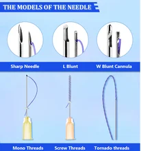 Free Shipping Hot Model Mono/ Mono Screw Cog 3D 4D 6D Fishbone P China Mouth Pdo Thread Lifting
Free Shipping Hot Model Mono/ Mono Screw Cog 3D 4D 6D Fishbone P China Mouth Pdo Thread Lifting