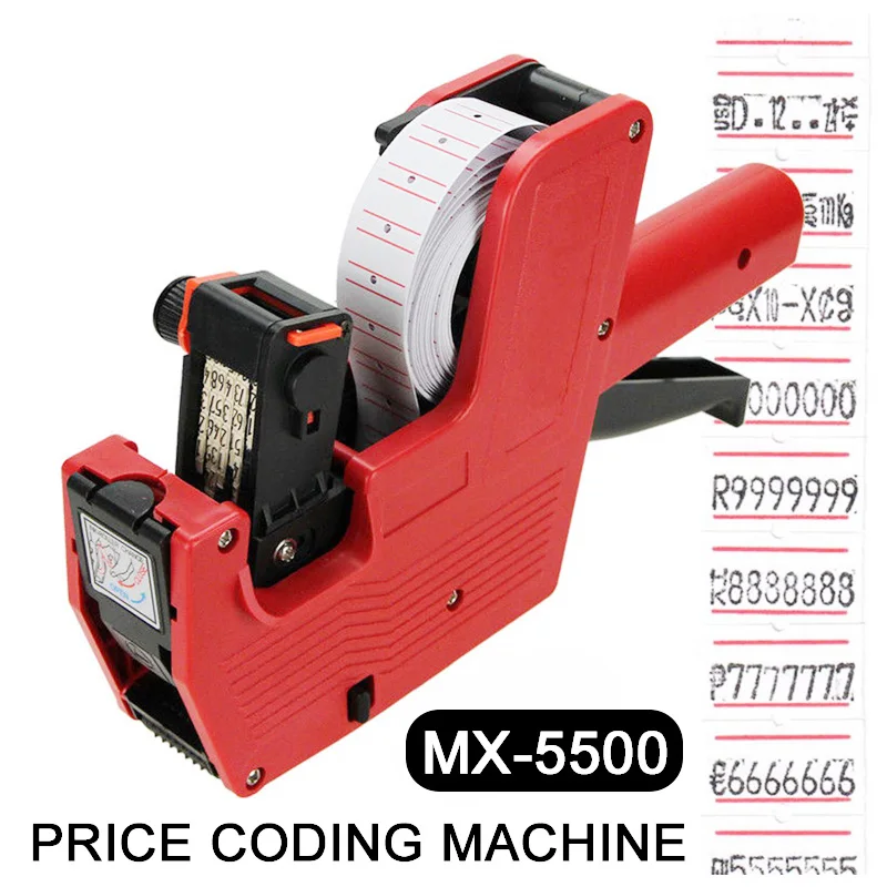 Red Rate Printer Lines Labels Handmade Creative Price Labeller Business MX5500 Unique Tag Label Stamping Machine Digits EOS 
Red Rate Printer Lines Labels Handmade Creative Price Labeller Business MX5500 Unique Tag Label Stamping Machine Digits EOS