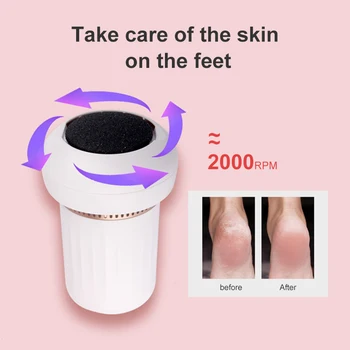 H Portable Foot File Grinder Dead Skin Callus Remover Foot Pedicure Tools Automatically Vacuums Foot Files Cleaning Tool MD88
H Portable Foot File Grinder Dead Skin Callus Remover Foot Pedicure Tools Automatically Vacuums Foot Files Cleaning Tool MD88