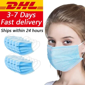 DHL Transport Disposable Face Mask Non Woven Fabrics High Quality 3 Layers Protect Masks
DHL Transport Disposable Face Mask Non Woven Fabrics High Quality 3 Layers Protect Masks