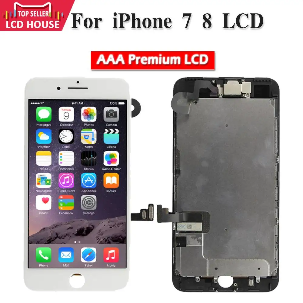 AAA Качество Полный комплект ЖК дисплей для iPhone 7 8 кодирующий преобразователь