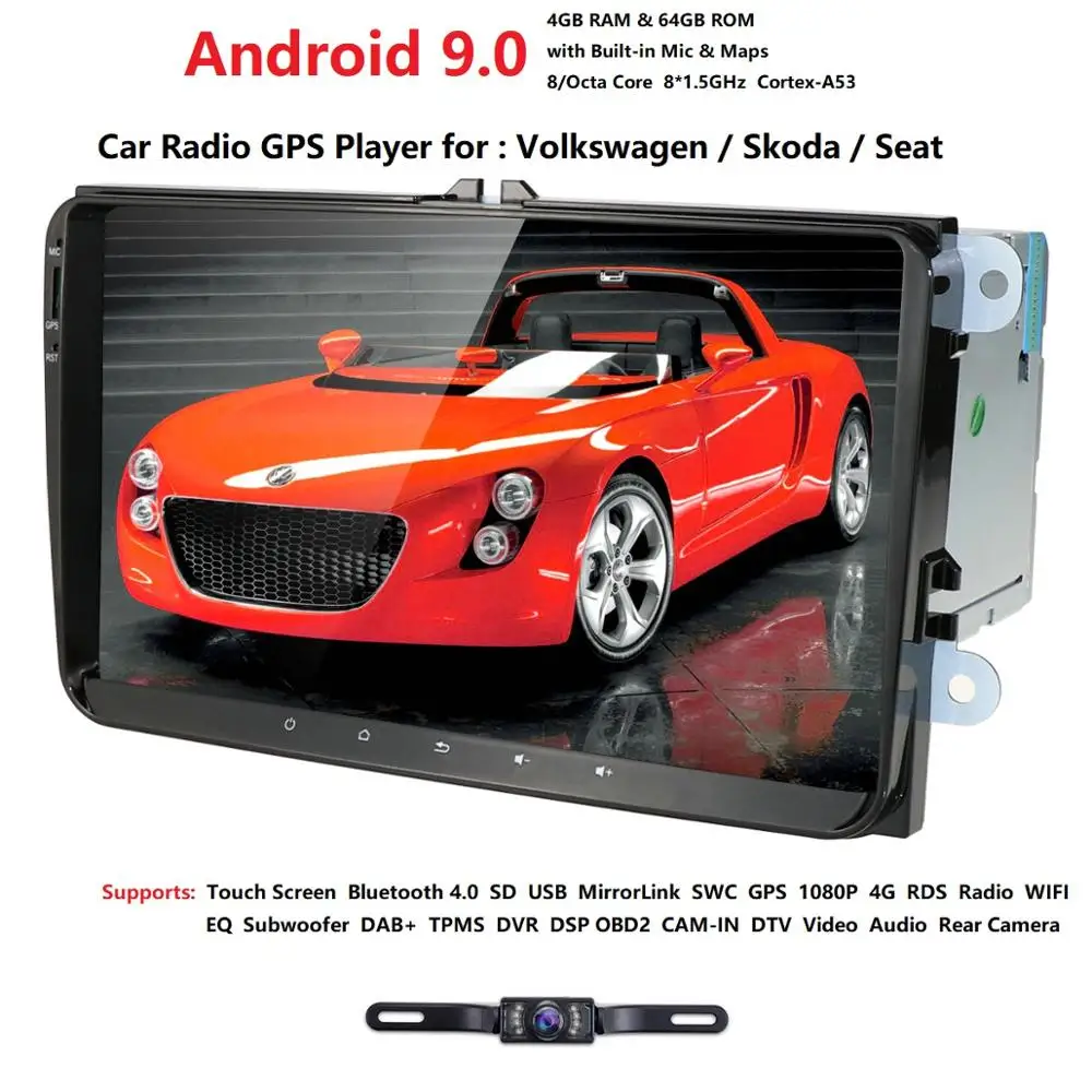 PX5 DSP Android 9.0 2Din For VW/Volkswagen/Golf/Polo/Tiguan/Passat/b7/b6/leon/Skoda/Octavia car Radio GPS Car Multimedia player
PX5 DSP Android 9.0 2Din For VW/Volkswagen/Golf/Polo/Tiguan/Passat/b7/b6/leon/Skoda/Octavia car Radio GPS Car Multimedia player