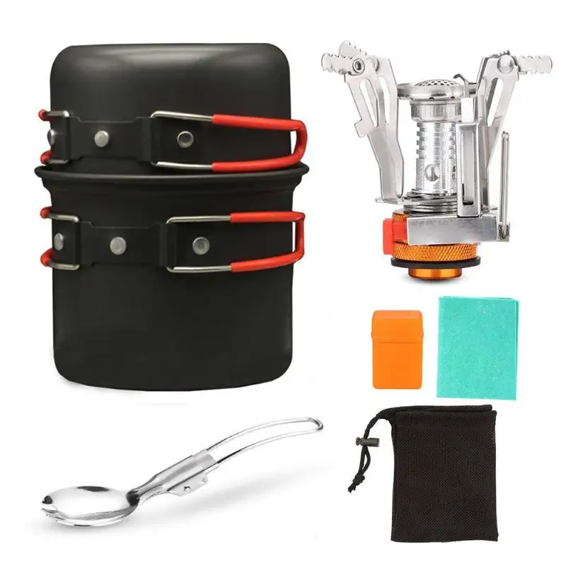 Outdoor & Home Cookware Sets Classic Delicate Outdoor Camping Automatic Ignition Canister Stove Pot Portable Cooking Tool Set
Outdoor & Home Cookware Sets Classic Delicate Outdoor Camping Automatic Ignition Canister Stove Pot Portable Cooking Tool Set