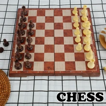 Wooden Chess Set Folding Magnetic Large Board Traditional Classic Handwork Solid Wood Pieces Chessboard Children Gift Board Game 
Wooden Chess Set Folding Magnetic Large Board Traditional Classic Handwork Solid Wood Pieces Chessboard Children Gift Board Game