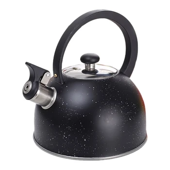 2.5 Liter Tea Kettle Natural Stone Marble Finish Stovetop Kettle with Anti-Hot Handle, Anti-Rust Stainless Steel Food Grade Whis
2.5 Liter Tea Kettle Natural Stone Marble Finish Stovetop Kettle with Anti-Hot Handle, Anti-Rust Stainless Steel Food Grade Whis