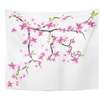 Red Blossom Green Leaf Oriental Cherry Branch with Flowers and Leaves 8 Pink Chinese Tree Home Decor Tapestry Wall Hanging
Red Blossom Green Leaf Oriental Cherry Branch with Flowers and Leaves 8 Pink Chinese Tree Home Decor Tapestry Wall Hanging