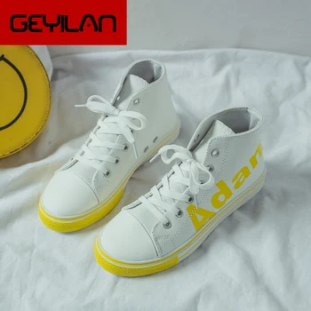 Women High Top Platform Shoes New Fashion Spring Shoes Casual Solid Canvas Candy Color Women Casual Sneakers Shoes W31-38
Women High Top Platform Shoes New Fashion Spring Shoes Casual Solid Canvas Candy Color Women Casual Sneakers Shoes W31-38