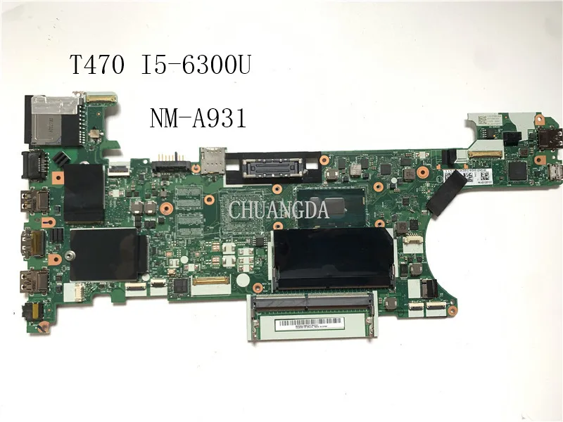 Материнская плата для ноутбука Lenovo T470 с искусственным процессором DDR4 01HW539 CT470 |