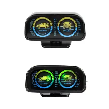 12V Car Inclinometer Compass Gradient Balance Level Angle Slope Meter Two-barreled Backlight Car Inclination Tool
12V Car Inclinometer Compass Gradient Balance Level Angle Slope Meter Two-barreled Backlight Car Inclination Tool