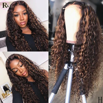 RULINDA Ombre Colored Curly Lace Front Human Hair Wigs Highlight Brazilian Remy Hair 360 Lace Frontal Wigs 250% Density 
RULINDA Ombre Colored Curly Lace Front Human Hair Wigs Highlight Brazilian Remy Hair 360 Lace Frontal Wigs 250% Density