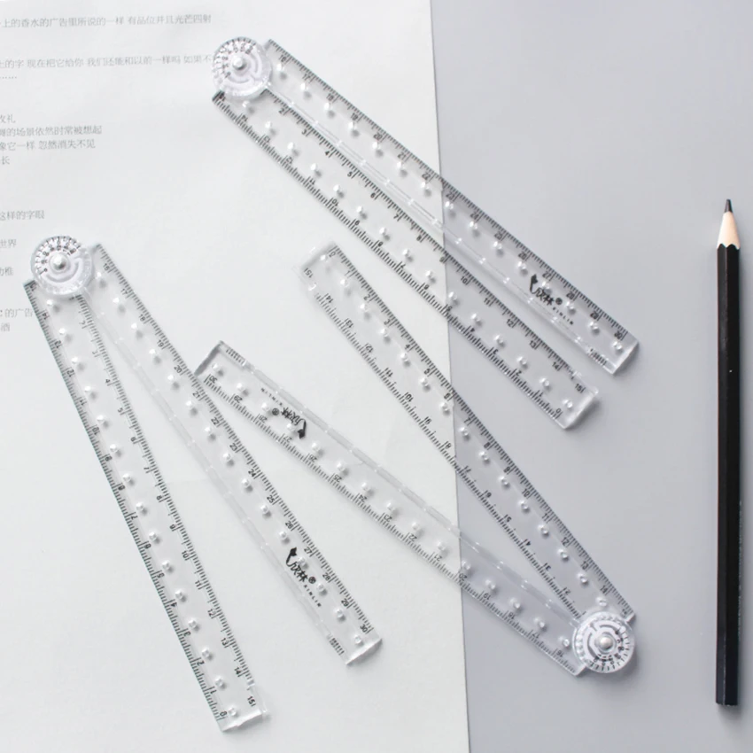 15-30cm Acrylic Transparent Folding Ruler Students Stationery Drawing Measuring Tools Straight Rulers With Small Protractor HOT
15-30cm Acrylic Transparent Folding Ruler Students Stationery Drawing Measuring Tools Straight Rulers With Small Protractor HOT