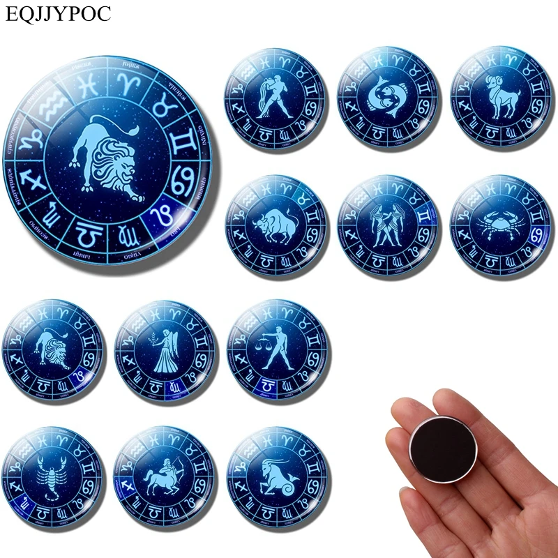 12 Constellation Fridge Magnet Zodiac Sign 30MM Refrigerator Magnets Leo Scorpio Aries Pisces Birthday Fridge Sticker Home Decor
12 Constellation Fridge Magnet Zodiac Sign 30MM Refrigerator Magnets Leo Scorpio Aries Pisces Birthday Fridge Sticker Home Decor