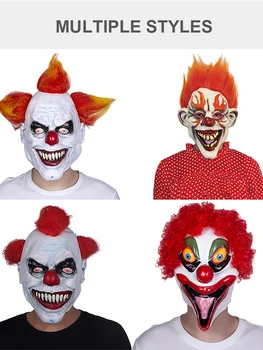 Halloween Horror Sorcerer Clown Mask Latex Full Face Mask For Masquerade Halloween Party Escape Dress Up Party Mask For Adult
Halloween Horror Sorcerer Clown Mask Latex Full Face Mask For Masquerade Halloween Party Escape Dress Up Party Mask For Adult