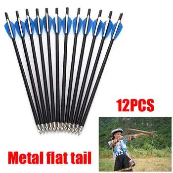 Hunting Arrow Durable Hard FRP 12pcs Target Eye Archery Field Outdoor Sports Bowstring Dress Up Props Training Bow Shooting
Hunting Arrow Durable Hard FRP 12pcs Target Eye Archery Field Outdoor Sports Bowstring Dress Up Props Training Bow Shooting