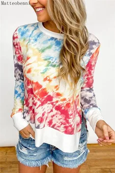 Autumn Women Tie Dye Print Casual T Shirt Long Sleeve T Shirt Harajuku Camiseta Mujer Tee Shirt Spring Streetwear Plus Size 5XL 
Autumn Women Tie Dye Print Casual T Shirt Long Sleeve T Shirt Harajuku Camiseta Mujer Tee Shirt Spring Streetwear Plus Size 5XL
