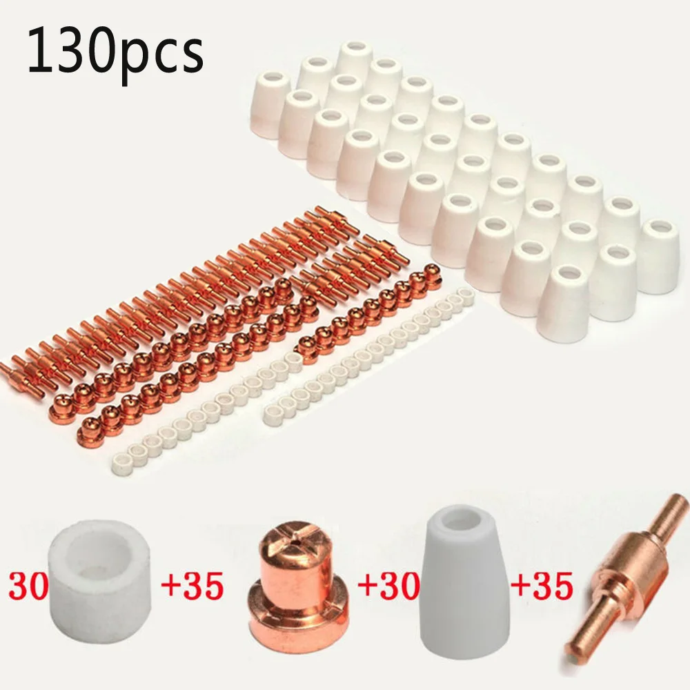 Air Ring PT31 LG40 Plasma Cutter Torch Electrode Tip Nozzle Consumable Accessory 130pcs Cutting Tips - Universal
Air Ring PT31 LG40 Plasma Cutter Torch Electrode Tip Nozzle Consumable Accessory 130pcs Cutting Tips - Universal