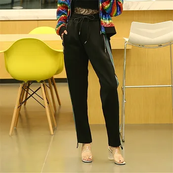 Autumn Fashion Slim Patchwork Striped High Waist Drawstring Elastic Waist SML XL XXL Woman Casual Straight Pants Lady Trousers
Autumn Fashion Slim Patchwork Striped High Waist Drawstring Elastic Waist SML XL XXL Woman Casual Straight Pants Lady Trousers