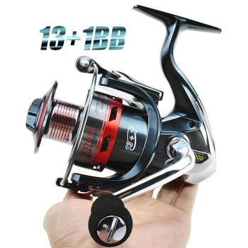 Spinning Fishing Reel 13+1BB Left/Right Hand Full Metal Body Fishing Reel Saltwater Freshwater Fishing Gear Pesca
Spinning Fishing Reel 13+1BB Left/Right Hand Full Metal Body Fishing Reel Saltwater Freshwater Fishing Gear Pesca