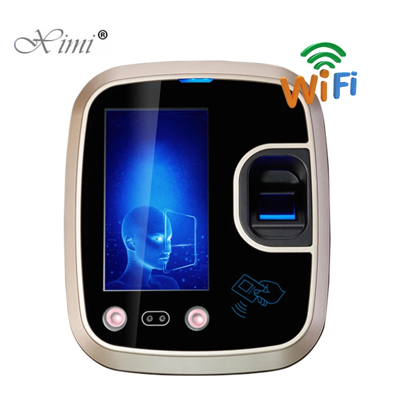 

WIFI TCP/IP USB Biometric Face Facial Fingerprint Recognition RFID Card Door Access Control System Time Clock Office Attendance