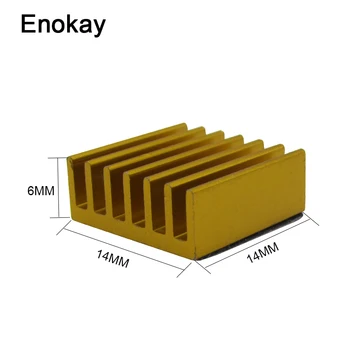 Wholesale 30PCS Aluminum Cooling Heat Sink 14x14x6MM Golden Chip CPU GPU VGA RAM LED IC Heatsink Radiator Cooler
Wholesale 30PCS Aluminum Cooling Heat Sink 14x14x6MM Golden Chip CPU GPU VGA RAM LED IC Heatsink Radiator Cooler