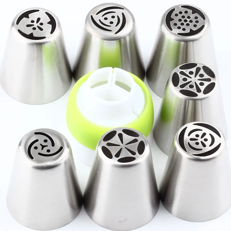 Portable Pastry 7Pcs/Set Nozzles Tulip Icing Piping Cream Nozzles Tips 1Pcs Coupler Decorating Tips Set Cake Cupcake Decorator
Portable Pastry 7Pcs/Set Nozzles Tulip Icing Piping Cream Nozzles Tips 1Pcs Coupler Decorating Tips Set Cake Cupcake Decorator