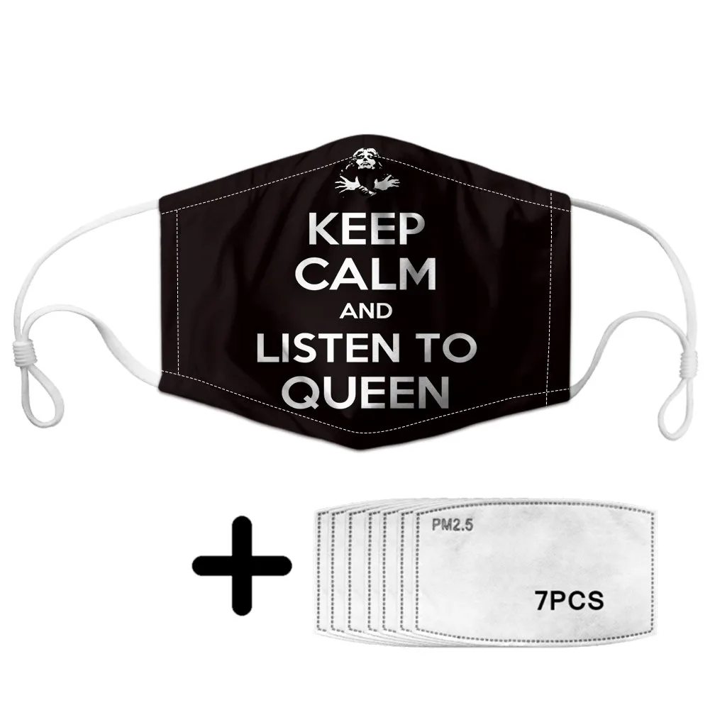 Face Mask Protective Mouth Masks Filter Keep Calm and Listen to Queen Fashion Reusable for Ladies Unisex a Mask with 7 Filters
Face Mask Protective Mouth Masks Filter Keep Calm and Listen to Queen Fashion Reusable for Ladies Unisex a Mask with 7 Filters