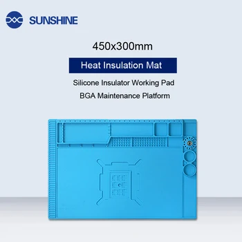 SS-004E Multi-Function ESD Heat Insulation Working Mat BGA Soldering Station Repair Insulation Pad Maintenance Platform Tools
SS-004E Multi-Function ESD Heat Insulation Working Mat BGA Soldering Station Repair Insulation Pad Maintenance Platform Tools