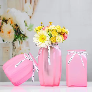 Pink glass vase living room decoration hydroponic dry vase creative decoration flower arrangement vase decoration home
Pink glass vase living room decoration hydroponic dry vase creative decoration flower arrangement vase decoration home