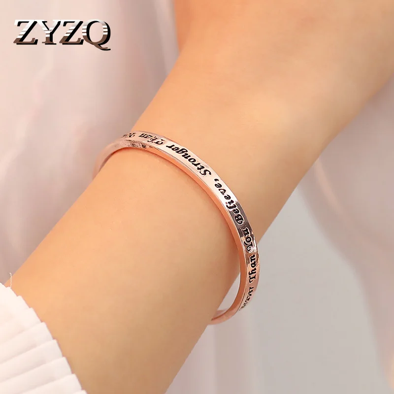 ZYZQ New Arrival Open Bnagle With Fashion Letter Engraved Two Color Available Letter C Shaped Women Accessories Jewelry Bangle
ZYZQ New Arrival Open Bnagle With Fashion Letter Engraved Two Color Available Letter C Shaped Women Accessories Jewelry Bangle