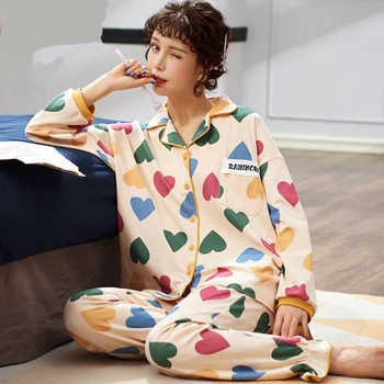 Cute Women Pajamas Set Winter pajamas for women New sleepwear Cartoon pijamas Printed pyjamas women Long Sleeve pijama mujer
Cute Women Pajamas Set Winter pajamas for women New sleepwear Cartoon pijamas Printed pyjamas women Long Sleeve pijama mujer