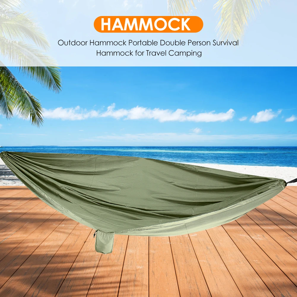 Durable Nylon Hammocks with Straps Portable Backpacking Double Person Sleeping Bed for Outdoor Camping Survival Hunting
Durable Nylon Hammocks with Straps Portable Backpacking Double Person Sleeping Bed for Outdoor Camping Survival Hunting