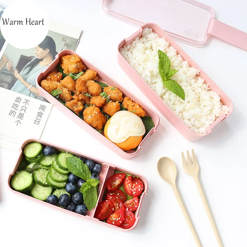 Green/Pink/Beige Lunch Box Wheat Tableware Eco-friendly Plastic Microwavable Dinnerware Set Bento Box Food Container For Kids
Green/Pink/Beige Lunch Box Wheat Tableware Eco-friendly Plastic Microwavable Dinnerware Set Bento Box Food Container For Kids