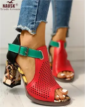 Women Sandals Summer Shoes Flock Block Heels Buckle Strap Ladies Classic Sandals Female Fashion High Heels Zapatos De Mujer
Women Sandals Summer Shoes Flock Block Heels Buckle Strap Ladies Classic Sandals Female Fashion High Heels Zapatos De Mujer