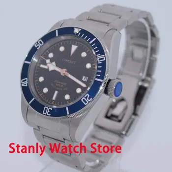 Solid Corgeut 41mm Black Dial Luminous Sapphire Glass Stainless Steel Bracelet Miyota 8215 Automatic Movement Men's Watch
Solid Corgeut 41mm Black Dial Luminous Sapphire Glass Stainless Steel Bracelet Miyota 8215 Automatic Movement Men's Watch