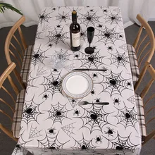 Halloween Spider Web Tablecloth Bar Party Atmosphere Venue Layout Props Spider Web Tablecloth 130*260CM Table Cloth Rectangular Halloween Spider Web Tablecloth Bar Party Atmosphere Venue Layout Props Spider Web Tablecloth 130*260CM Table Cloth Rectangular