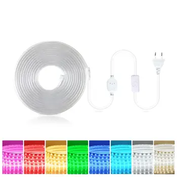 High Safety High Brightness 220V LED Strip Flexible LED Light Tape Diode Neon RGB Waterproof Living Room Led Lights tira fita
High Safety High Brightness 220V LED Strip Flexible LED Light Tape Diode Neon RGB Waterproof Living Room Led Lights tira fita