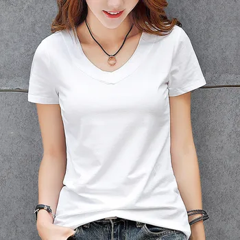 Women Cotton Fashion Cotton Ladies Tee Shirt Short Sleeve beige Tops Tee Shirt
Women Cotton Fashion Cotton Ladies Tee Shirt Short Sleeve beige Tops Tee Shirt