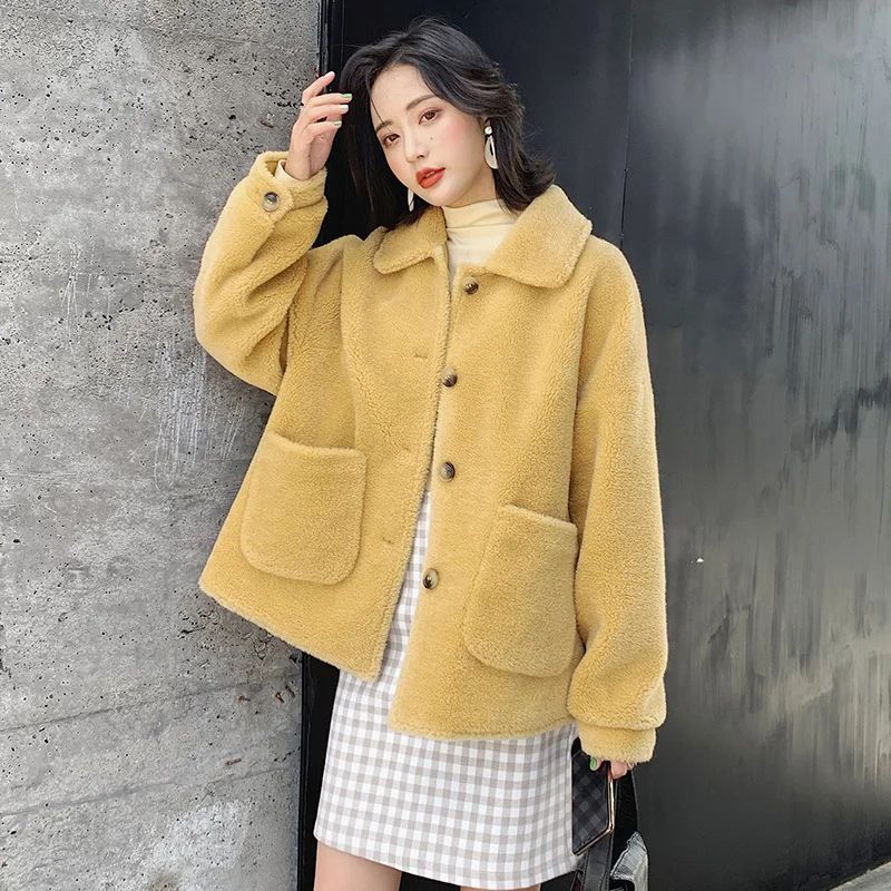 Fur Real Coat Female Sheep Shearling Fur Korean Jackets 2020 Autumn Winter Jacket Women Real Wool Coats Outwear MY3563 s
Fur Real Coat Female Sheep Shearling Fur Korean Jackets 2020 Autumn Winter Jacket Women Real Wool Coats Outwear MY3563 s